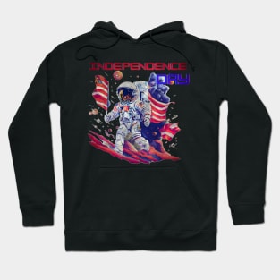 Astronaut independence day Hoodie